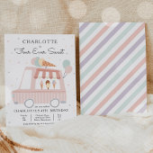 Invitation Camion Crème de glace rose quatre jamais doux 4e a
