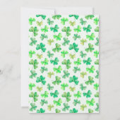 Invitation Camion d'anniversaire de la Saint-Patrick en folie (Dos)