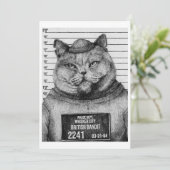 Invitation Camion de chat (Debout devant)