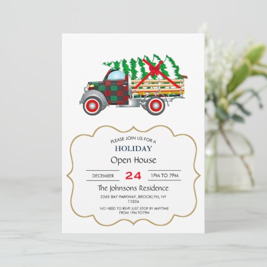 Invitation Camion de Christma (Debout devant)