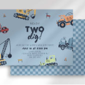 Invitation Camion de construction prêt à creuser 2e