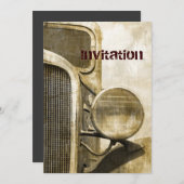 Invitation Camion de ferme russe primitif déprimé (Devant / Derrière)