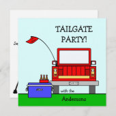 Invitation Camion de fête d'avant-match (Devant / Derrière)