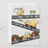Invitation Camion de fête sous chantier (Dos)