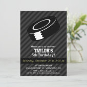 Invitation Camion de hockey; Gris noir et foncé (Debout devant)