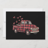 Invitation Camion de la Saint-Valentin Funny Buffalo Plaid Le (Devant)