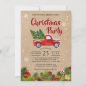 Invitation Camion de Noël Un Joyeux Petit Noël (Devant)