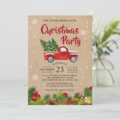 Invitation Camion de Noël Un Joyeux Petit Noël (Debout devant)