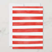 Invitation Camion d'incendie personnel fête d'anniversaire (Dos)