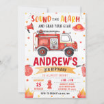 Invitation Camion d'incendie personnel fête d'anniversaire<br><div class="desc">Rejoignez-nous pour une célébration pleine d'action avec notre Invitation personnelle de fête d'anniversaire de camion-feu! Cette invitation présente un design dynamique de camion de pompiers, donnant le ton pour un bain d'anniversaire passionnant. Parfait pour votre petit pompier, cette invitation promet une journée remplie d'excitation et d'aventure. Sonnons les sirènes et...</div>