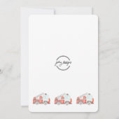 Invitation Camion d'incendie - Pompier - Sonner l'alarme Anni (Dos)