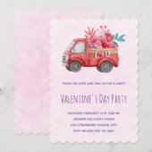 Invitation Camion mignon transportant des friandises pour la (Devant / Derrière)