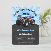 Invitation Camion Monster 6 Anniversaire (Debout devant)