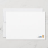 Invitation Camion Monster Anniversaire Camion bleu avec flamm (Dos)