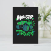 Invitation Camion monstre. illustration pour impressions de t (Debout devant)