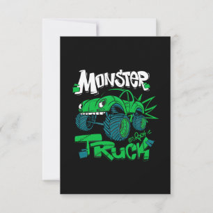 Invitation Camion monstre. illustration pour impressions de t