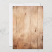 Invitation Camion Rouge Rustique Hiver Onederland Anniversair (Dos)