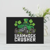 Invitation Camion shamrock Croisher Jour de la Saint Patrick  (Debout devant)