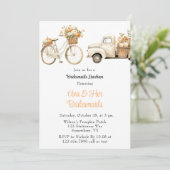 Invitation Camion vintage avec Citrouille Bridesmaigre Déjeun (Debout devant)