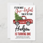 Invitation Camion vintage Nouvel Anniversaire (Devant)