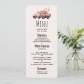 Invitation Camion Vintage rose (Debout devant)