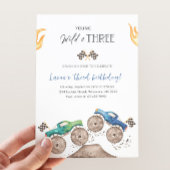 Invitation Camion Young, Wild & Three Monster 3e anniversaire