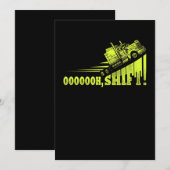 Invitation Camionneur de camion amusant (Devant / Derrière)