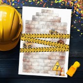Invitation Camions à benne de construction 7e anniversaire ga