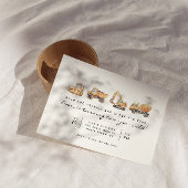 Invitation Camions de construction Moderne Minimale Anniversa