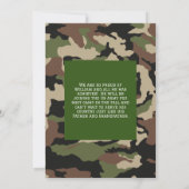 Invitation Camo Army Hunting Graduation Party (Dos)