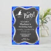 Invitation Camo Bleu; Camouflage Ski De Neige (Debout devant)