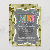 Invitation Camo Dark Khaki ; Camouflage (Devant / Derrière)