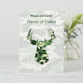 Invitation Camo Deer (Debout devant)