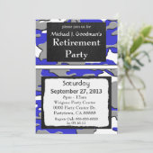 Invitation camo du bleu 3d (Debout devant)