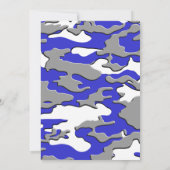 Invitation camo du bleu 3d (Dos)