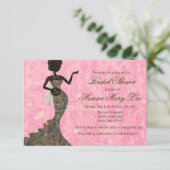 Invitation Camo Elegant Rose Bridal Shower (Debout devant)