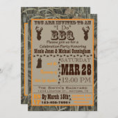 Invitation Camo I Do Barbecue (Devant / Derrière)