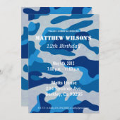 Invitation Camoflauge (Devant / Derrière)