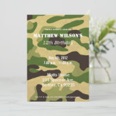 Invitation Camoflauge (Debout devant)
