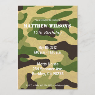 Invitation Camoflauge