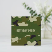 Invitation Camouflage (Debout devant)