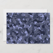 Invitation Camouflage Anniversaire, Faisons la fête photo Cam (Dos)