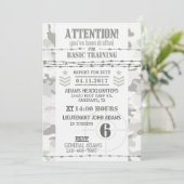 Invitation Camouflage arctique de l'Armée de terre Anniversai (Debout devant)