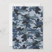 Invitation Camouflage de la Marine de l'Armée Anniversaire mi (Dos)