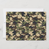 Invitation Camouflage militaire de Woodland de l'Armée (Dos)