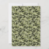 Invitation Camouflage Motif, Camo, Militaire, Sweet 16 (Dos)
