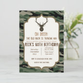 Invitation Camouflage - Oh cerf - Le vieux buck se retourne (Debout devant)