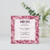 Invitation Camouflage rose (Debout devant)