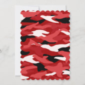 Invitation Camouflage rouge (Dos)