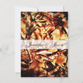 Invitation Camouflage rustique de campagne pour les invitatio (Dos)